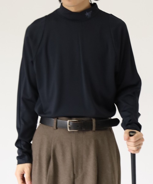 stella77golf(ステラセブンティーンセブンゴルフ)の「AC-TEX素材ハイネックゴルフ長袖(Tシャツ/カットソー・メンズ・ブラック/ホワイト・XL/XXL/M)」の12枚目の写真