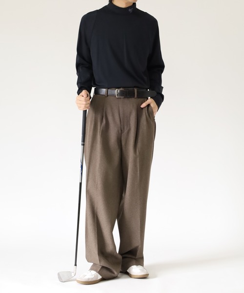 stella77golf(ステラセブンティーンセブンゴルフ)の「AC-TEX素材ハイネックゴルフ長袖(Tシャツ/カットソー・メンズ・ブラック/ホワイト・XL/XXL/M)」の14枚目の写真
