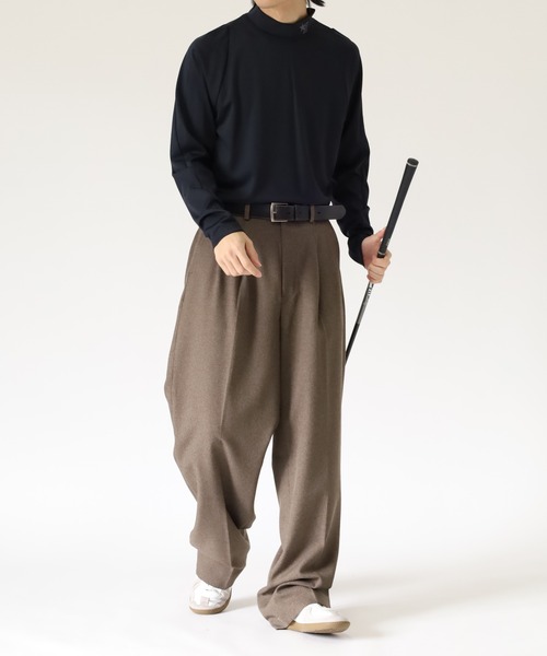 stella77golf(ステラセブンティーンセブンゴルフ)の「AC-TEX素材ハイネックゴルフ長袖(Tシャツ/カットソー・メンズ・ブラック/ホワイト・XL/XXL/M)」の15枚目の写真