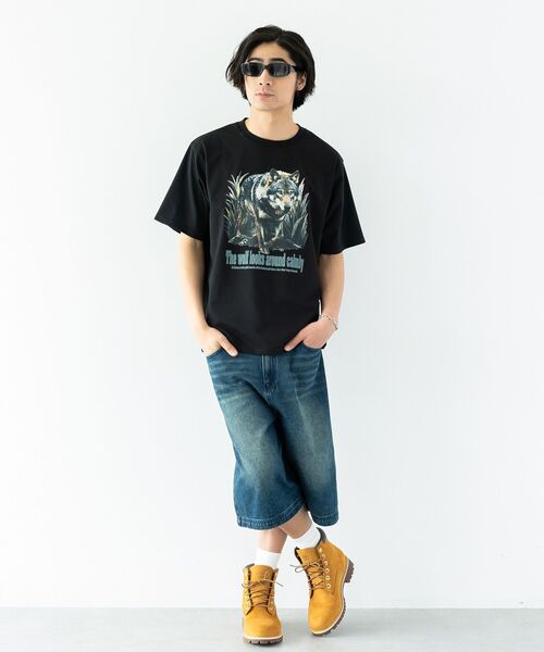 CRAFT STANDARD BOUTIQUE(クラフトスタンダードブティック)の「デニムバギーショーツ(その他パンツ・メンズ・インディゴブルー/ブラック・L/M)」の6枚目の写真