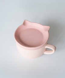 POKETLE（ポケトル）の「【POKETLE/ポケトル】ポケトルネコサラマグ　猫型小皿&マグカップセット  電子レンジ対応・食洗機対応   ギフト（グラス/マグカップ/タンブラー）」