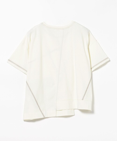 BEAMS HEART（ビームスハート）の「パッチワーク 切り替え プルオーバー（Tシャツ/カットソー・レディース・チャコールグレー/ネイビー/オリーブ/ホワイト系その他5・FREE）」の8枚目の写真