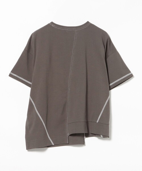 BEAMS HEART（ビームスハート）の「パッチワーク 切り替え プルオーバー（Tシャツ/カットソー・レディース・チャコールグレー/ネイビー/オリーブ/ホワイト系その他5・FREE）」の12枚目の写真