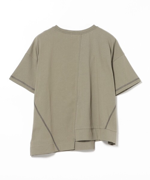 BEAMS HEART（ビームスハート）の「パッチワーク 切り替え プルオーバー（Tシャツ/カットソー・レディース・チャコールグレー/ネイビー/オリーブ/ホワイト系その他5・FREE）」の15枚目の写真