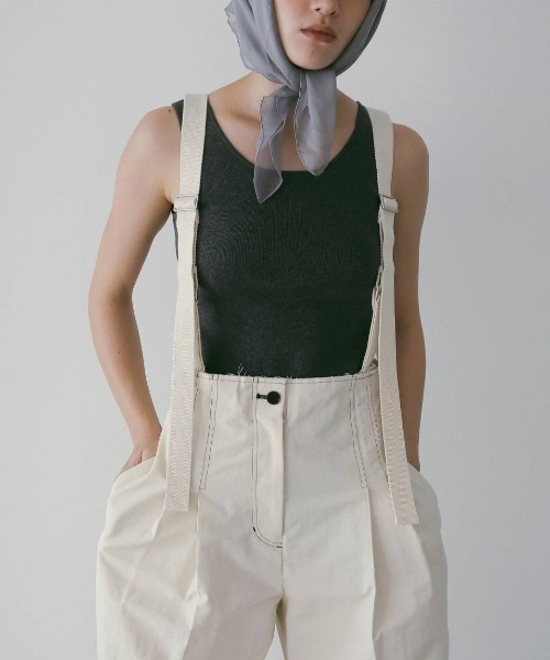 anuke(アンヌーク)の「Suspenders Wide Pants 62610704(その他パンツ・メンズ・オフホワイト/ブラック・36/38)」の11枚目の写真