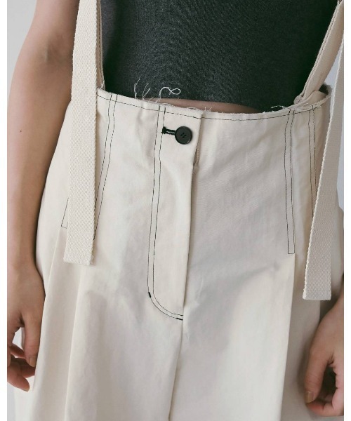 anuke(アンヌーク)の「Suspenders Wide Pants 62610704(その他パンツ・メンズ・オフホワイト/ブラック・36/38)」の12枚目の写真