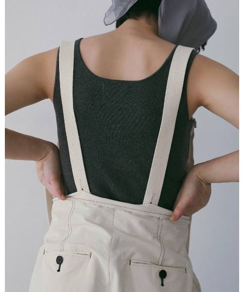 anuke(アンヌーク)の「Suspenders Wide Pants 62610704(その他パンツ・メンズ・オフホワイト/ブラック・36/38)」の14枚目の写真