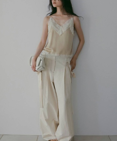 anuke(アンヌーク)の「Suspenders Wide Pants 62610704(その他パンツ・メンズ・オフホワイト/ブラック・36/38)」の16枚目の写真