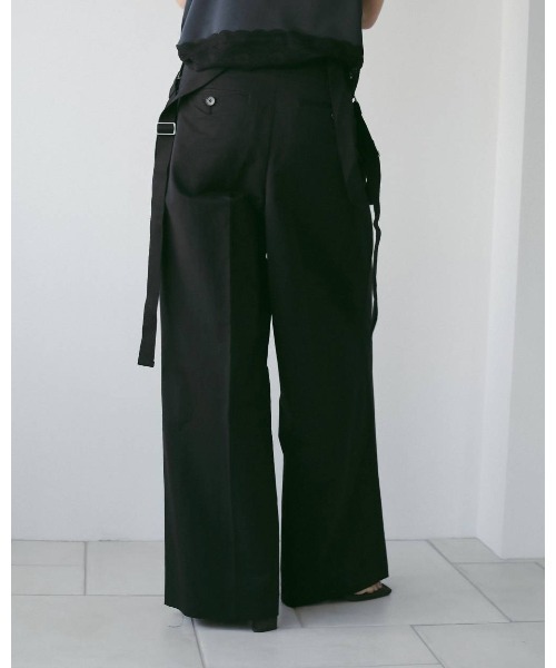 anuke(アンヌーク)の「Suspenders Wide Pants 62610704(その他パンツ・メンズ・オフホワイト/ブラック・36/38)」の19枚目の写真
