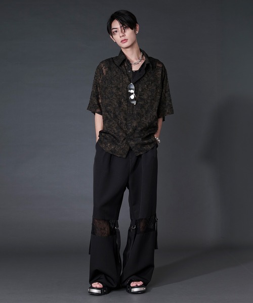 Ellno Loset(エルノロゼット)の「オパールシアージャガードシャツ(シャツ/ブラウス・メンズ・ダークブラウン/ブルー・LARGE/MEDIUM/SMALL)」の20枚目の写真