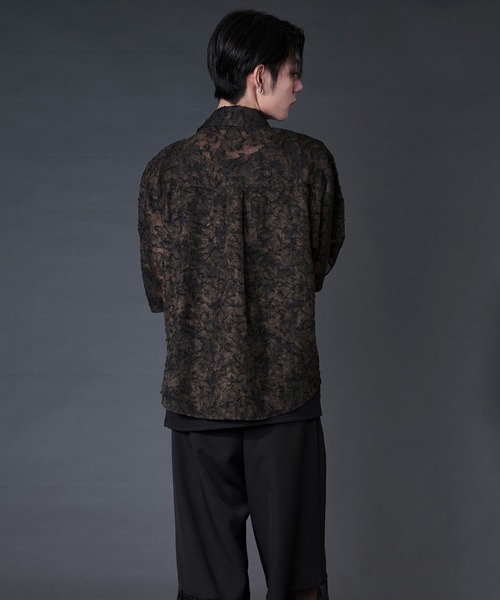 Ellno Loset(エルノロゼット)の「オパールシアージャガードシャツ(シャツ/ブラウス・メンズ・ダークブラウン/ブルー・LARGE/MEDIUM/SMALL)」の19枚目の写真
