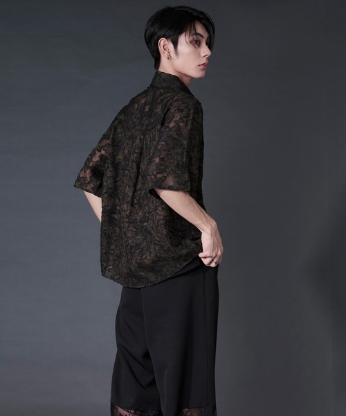 Ellno Loset(エルノロゼット)の「オパールシアージャガードシャツ(シャツ/ブラウス・メンズ・ダークブラウン/ブルー・LARGE/MEDIUM/SMALL)」の18枚目の写真