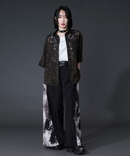 Ellno Loset(エルノロゼット)の「オパールシアージャガードシャツ(シャツ/ブラウス・メンズ・ダークブラウン/ブルー・LARGE/MEDIUM/SMALL)」の12枚目の写真