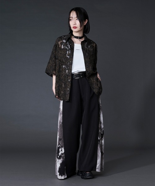 Ellno Loset(エルノロゼット)の「オパールシアージャガードシャツ(シャツ/ブラウス・メンズ・ダークブラウン/ブルー・LARGE/MEDIUM/SMALL)」の13枚目の写真