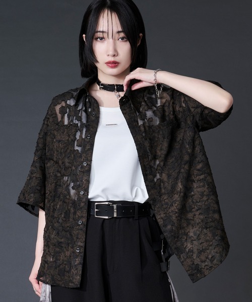 Ellno Loset(エルノロゼット)の「オパールシアージャガードシャツ(シャツ/ブラウス・メンズ・ダークブラウン/ブルー・LARGE/MEDIUM/SMALL)」の8枚目の写真