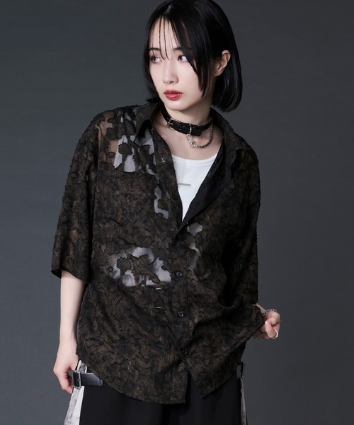 Ellno Loset(エルノロゼット)の「オパールシアージャガードシャツ(シャツ/ブラウス・メンズ・ダークブラウン/ブルー・LARGE/MEDIUM/SMALL)」の6枚目の写真