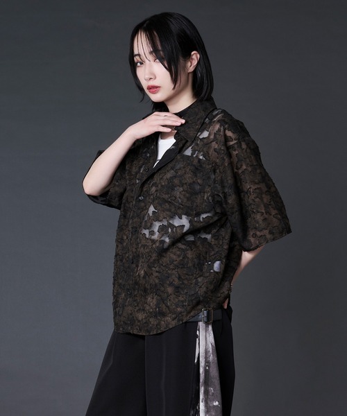 Ellno Loset(エルノロゼット)の「オパールシアージャガードシャツ(シャツ/ブラウス・メンズ・ダークブラウン/ブルー・LARGE/MEDIUM/SMALL)」の10枚目の写真