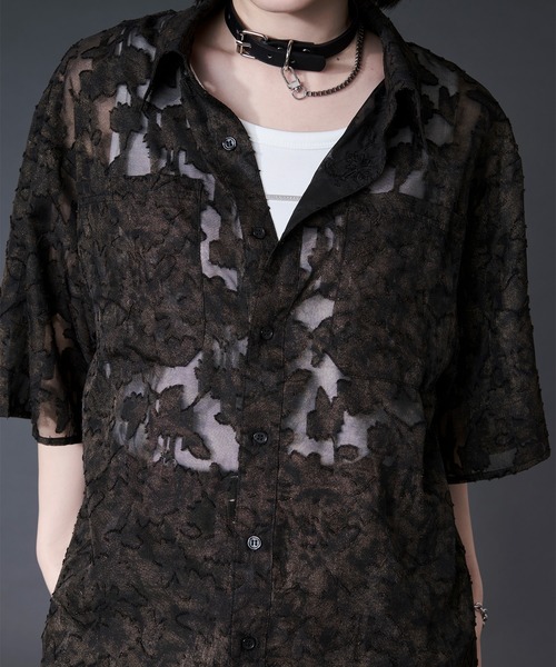 Ellno Loset(エルノロゼット)の「オパールシアージャガードシャツ(シャツ/ブラウス・メンズ・ダークブラウン/ブルー・LARGE/MEDIUM/SMALL)」の3枚目の写真