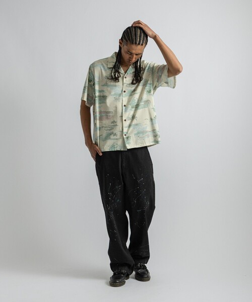 Saturdays NYC（サタデーズ ニューヨークシティ ）の「Morris Wide Leg Painter Pant（その他パンツ・メンズ・キナリ/ブラック・34/32/30）」の6枚目の写真
