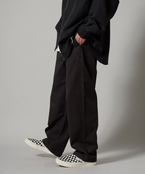 OK YESTERDAY(オッケーイエスタデイ)の「OK YESTERDAY / オーケー イエスタデイ ワイドチノパンツ 秋 秋服 2026年秋冬(チノパンツ・メンズ・カーキ/ブラック/グレー/ベージュ・M/L)」の3枚目の写真