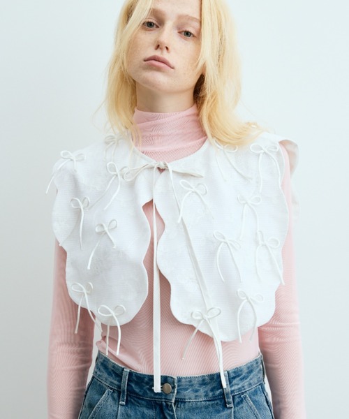 Ｍ*様 perna レース付け襟ロングワンピース　L PERNA（ペルナ）の「2WAYレースつけ襟（付け襟）」 - WEAR