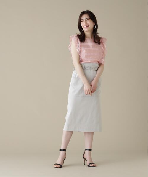 PINKY&DIANNE(ピンキーアンドダイアン)の「◆レーステープコンビブラウス(シャツ/ブラウス・レディース・ピンク/ホワイト・38)」の13枚目の写真