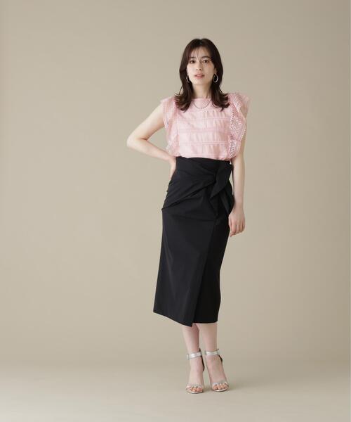 PINKY&DIANNE(ピンキーアンドダイアン)の「◆レーステープコンビブラウス(シャツ/ブラウス・レディース・ピンク/ホワイト・38)」の14枚目の写真