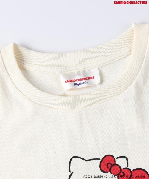 Right-on(ライトオン)の「Other(ソノタ)「サンリオキャラクターズ」プリントTシャツ(Tシャツ/カットソー・レディース・レッド/ホワイト・M/L/S)」の5枚目の写真