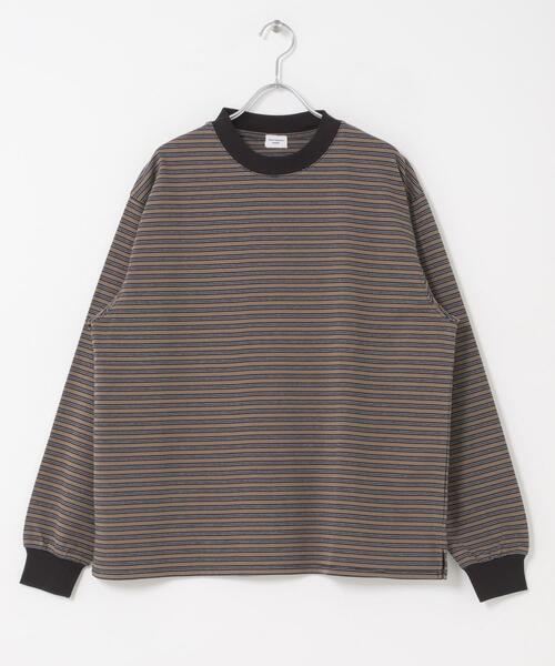 URBAN RESEARCH DOORS(アーバンリサーチドアーズ)の「『スタッフ企画』マルチボーダーロングTシャツ(Tシャツ/カットソー・レディース・ピンク/ブラウン・FREE)」の3枚目の写真