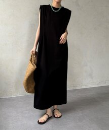 シルケットスムースフレアカットワンピース（ワンピース）｜DouDou