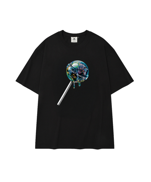 DYSFUNCT(ディスファンクト)の「WOLF FLORAL CANDY T-SHIRT(BLACK)(Tシャツ/カットソー・レディース・その他・SMALL/MEDIUM/LARGE)」の4枚目の写真