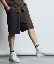 The DUFFER of ST.GEORGE | 【WEB限定アイテム】8oz HEAVYWEIGHT PANEL SWITCHING GYM SHORTS:セットアップ対応 バイカラージムショーツ/ バギーショーツ / ヘビーウェイト / 8オンス / 切り替えショーツ / クレイジーパターン(その他パンツ)