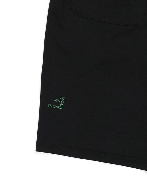 The DUFFER of ST.GEORGE(ザダファーオブセントジョージ)の「【WEB限定アイテム】8oz HEAVYWEIGHT PANEL SWITCHING GYM SHORTS:セットアップ対応 バイカラージムショーツ/ バギーショーツ / ヘビーウェイト / 8オンス / 切り替えショーツ / クレイジーパターン(その他パンツ・メンズ・スミクロ/ネイビー・MEDIUM/LARGE/X-LARGE)」の12枚目の写真