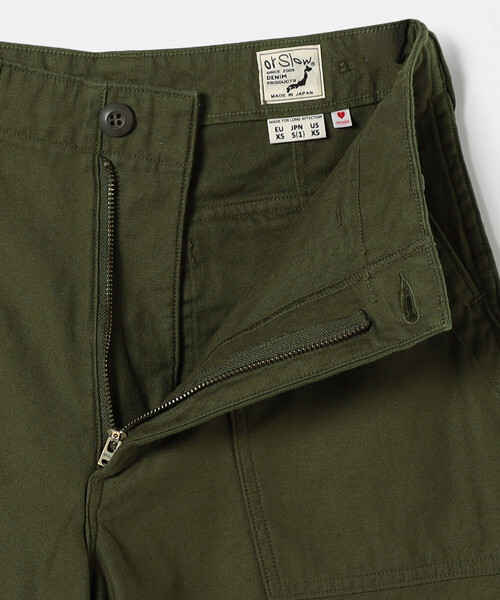 FREAK'S STORE(フリークスストア)の「Orslow/オアスロウ FATIGUE SHORT PANTS/ファティーグベイカーショーツ(その他パンツ・レディース・オリーブ・2/1)」の9枚目の写真