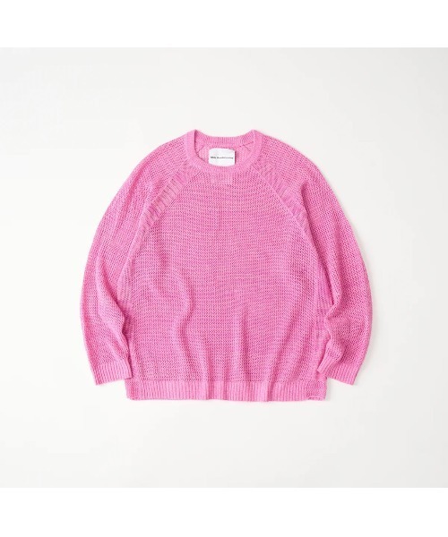 fridge(フリッジ)の「【White Mountaineering】ホワイトマウンテニアリング RAGLAN KNIT PULLOVER(ニット/セーター・メンズ・ピンク・2)」の1枚目の写真