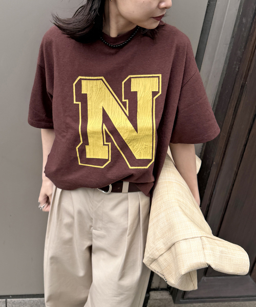 JACKSON MATISSE(ジャクソンマティス)の「別注【RUSSELL ATHLETIC *JM for JS】TCRテンジクロゴS/S(Tシャツ/カットソー・レディース・イエロー/ブラウン/チャコールグレー/ブラック系その他・FREE)」の3枚目の写真