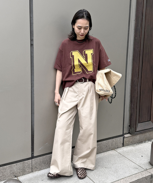 JACKSON MATISSE(ジャクソンマティス)の「別注【RUSSELL ATHLETIC *JM for JS】TCRテンジクロゴS/S(Tシャツ/カットソー・レディース・イエロー/ブラウン/チャコールグレー/ブラック系その他・FREE)」の7枚目の写真