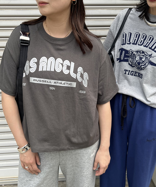 JACKSON MATISSE(ジャクソンマティス)の「別注【RUSSELL ATHLETIC *JM for JS】TCRテンジクロゴS/S(Tシャツ/カットソー・レディース・イエロー/ブラウン/チャコールグレー/ブラック系その他・FREE)」の11枚目の写真