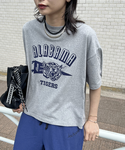 JACKSON MATISSE(ジャクソンマティス)の「別注【RUSSELL ATHLETIC *JM for JS】TCRテンジクロゴS/S(Tシャツ/カットソー・レディース・イエロー/ブラウン/チャコールグレー/ブラック系その他・FREE)」の14枚目の写真