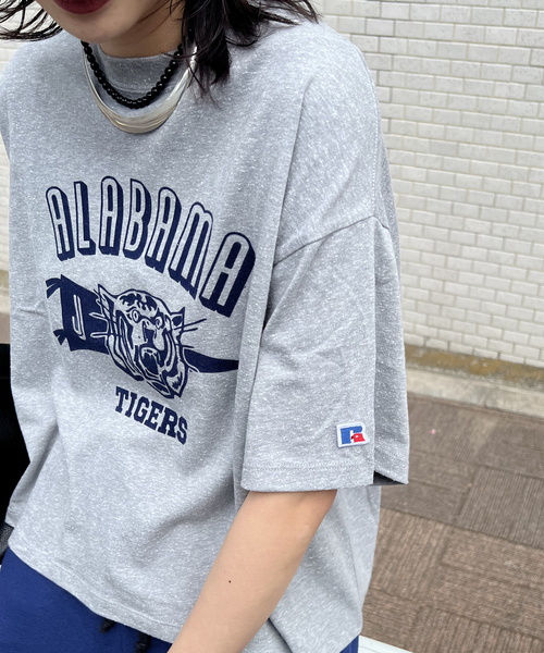 JACKSON MATISSE(ジャクソンマティス)の「別注【RUSSELL ATHLETIC *JM for JS】TCRテンジクロゴS/S(Tシャツ/カットソー・レディース・イエロー/ブラウン/チャコールグレー/ブラック系その他・FREE)」の15枚目の写真