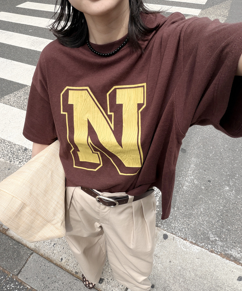 JACKSON MATISSE(ジャクソンマティス)の「別注【RUSSELL ATHLETIC *JM for JS】TCRテンジクロゴS/S(Tシャツ/カットソー・レディース・イエロー/ブラウン/チャコールグレー/ブラック系その他・FREE)」の18枚目の写真