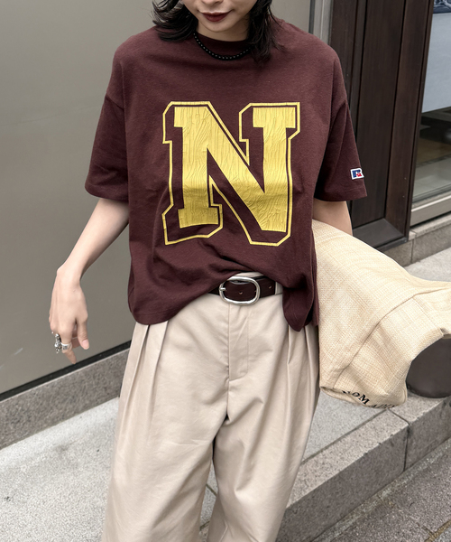 JACKSON MATISSE(ジャクソンマティス)の「別注【RUSSELL ATHLETIC *JM for JS】TCRテンジクロゴS/S(Tシャツ/カットソー・レディース・イエロー/ブラウン/チャコールグレー/ブラック系その他・FREE)」の19枚目の写真