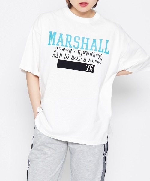 DOUBLE STEAL(ダブルスティール)の「MARSHALL アスレチックTシャツ(Tシャツ/カットソー・レディース・ホワイト・FREE)」の3枚目の写真
