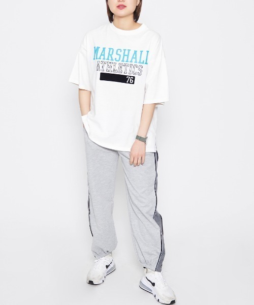 DOUBLE STEAL(ダブルスティール)の「MARSHALL アスレチックTシャツ(Tシャツ/カットソー・レディース・ホワイト・FREE)」の5枚目の写真
