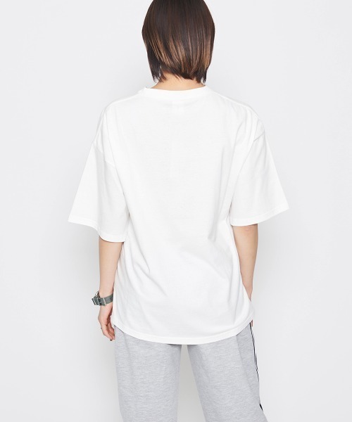 DOUBLE STEAL(ダブルスティール)の「MARSHALL アスレチックTシャツ(Tシャツ/カットソー・レディース・ホワイト・FREE)」の6枚目の写真