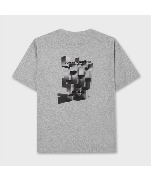 PLAC(プラック)の「ブロックグラフィック半袖Tシャツ5色(Tシャツ/カットソー・メンズ・ライトグレー/ブラウン/ブラック/ホワイト/ミント・X-LARGE/LARGE/SMALL/MEDIUM)」の1枚目の写真