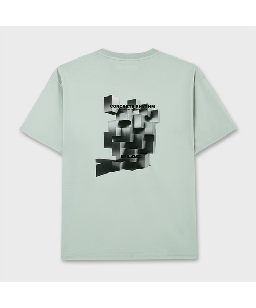 PLAC(プラック)の「ブロックグラフィック半袖Tシャツ5色(Tシャツ/カットソー・メンズ・ライトグレー/ブラウン/ブラック/ホワイト/ミント・X-LARGE/LARGE/SMALL/MEDIUM)」の5枚目の写真