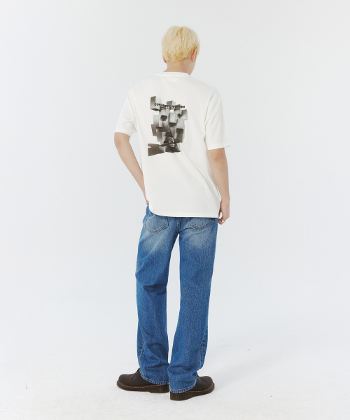 PLAC(プラック)の「ブロックグラフィック半袖Tシャツ5色(Tシャツ/カットソー・メンズ・ライトグレー/ブラウン/ブラック/ホワイト/ミント・X-LARGE/LARGE/SMALL/MEDIUM)」の7枚目の写真