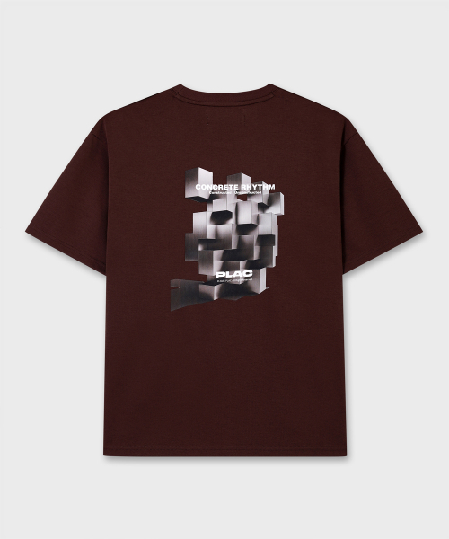 PLAC(プラック)の「ブロックグラフィック半袖Tシャツ5色(Tシャツ/カットソー・メンズ・ライトグレー/ブラウン/ブラック/ホワイト/ミント・X-LARGE/LARGE/SMALL/MEDIUM)」の14枚目の写真