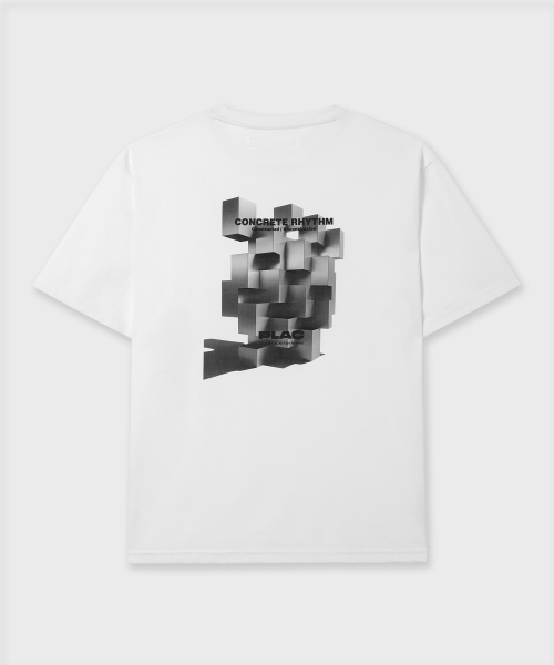 PLAC(プラック)の「ブロックグラフィック半袖Tシャツ5色(Tシャツ/カットソー・メンズ・ライトグレー/ブラウン/ブラック/ホワイト/ミント・X-LARGE/LARGE/SMALL/MEDIUM)」の16枚目の写真